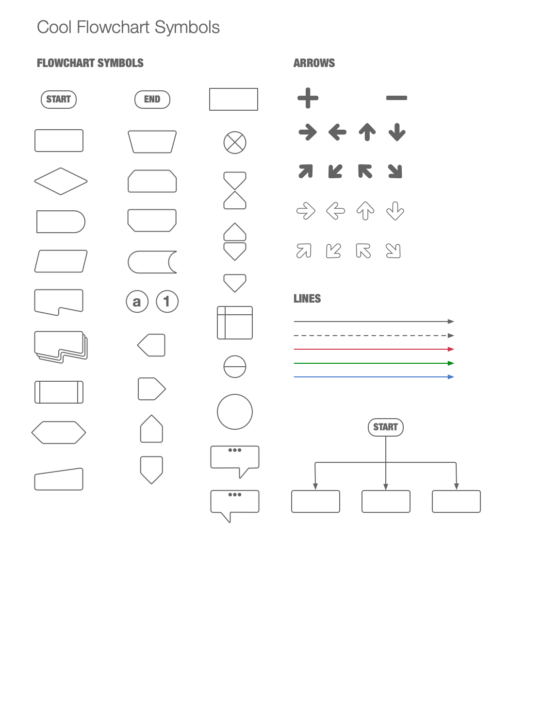 Cool Flow Symbols